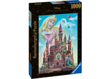 Ravensburger 1000pc puzzle of Aurora's Castle, featuring vibrant colors and intricate details from Disney's fairy tale.