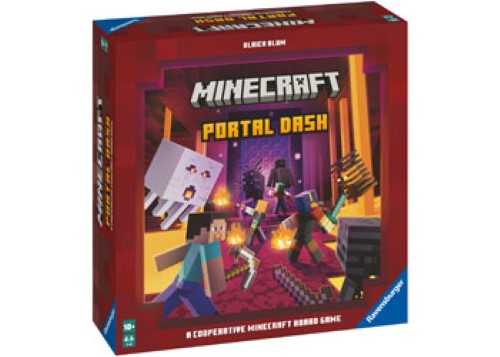 Vibrant board game featuring customizable portals, strategic gameplay, and resource collection for 2-6 Minecraft fans.
