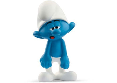 Charming Schleich Dimwitty Smurf figurine, 2.5 inches tall, perfect for play or collection with intricate detailing.