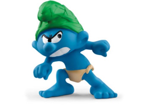 Colorful Schleich Wild Smurf figurine, perfect for imaginative play, features intricate details, ideal for collectors and children.