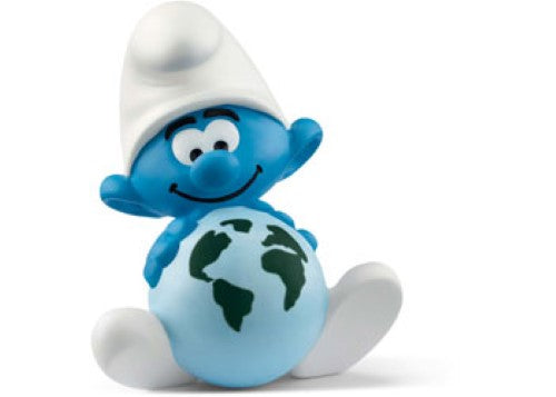 Eco-friendly Schleich Sustainability Smurf figure, promoting nature and environmental awareness in playful design.