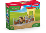 Schleich Pony Box featuring a detailed Iceland Pony Stallion figurine, perfect for imaginative play and animal education.
