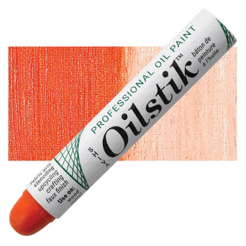 Shiva 37ml Oilstiks in vibrant AZO Orange, ideal for versatile applications and easy clean-up, perfect for artists.