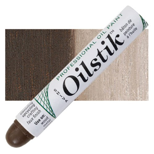Shiva 37ml Oilstiks in Burnt Umber, rich creamy consistency, low odor, perfect for versatile artistic applications.