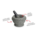 Rough Mortar and Pestle - AVANTI Grey (17cm)