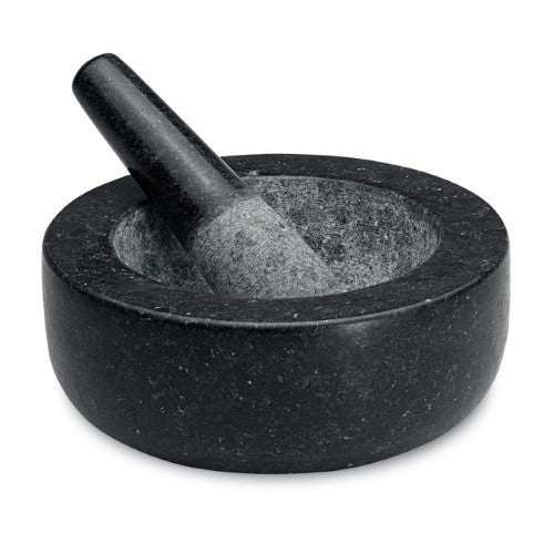 Low Profile Mortar and Pestle - AVANTI Black (20cm)