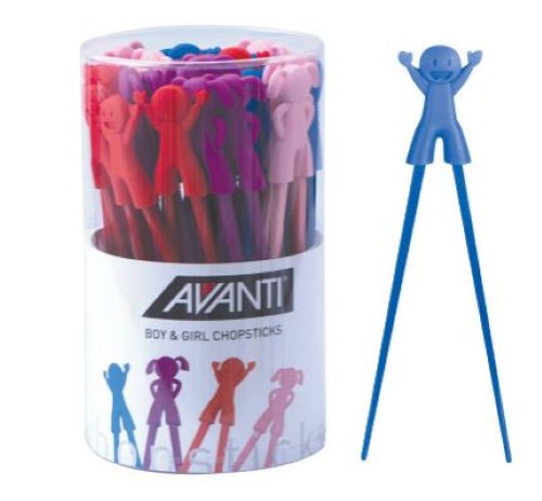 Silicone Chopsticks - AVANTI Boy & Girl Assorted (CDU of 30)