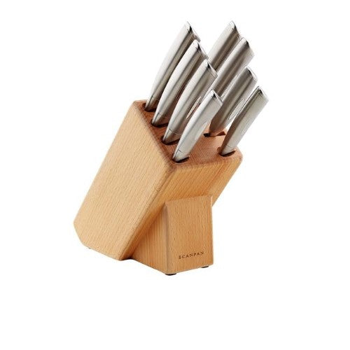 Steel Knife Block Set - SCANPAN Classic (9 Piece)