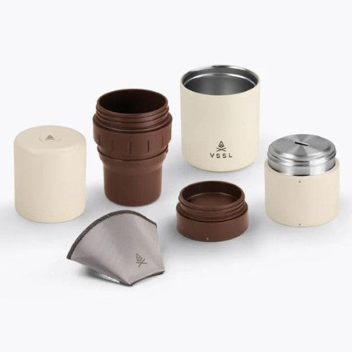 Nest Pour Over Portable Coffee Kit - VSSL (Cream)
