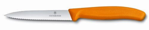 Paring Knife - VICTORINOX SWISS CLASSIC Wavy 10cm (Orange)