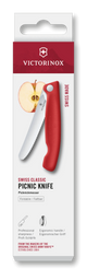 Folding Picnic Knife - VICTORINOX SWISS CLASSIC 11cm (Red)