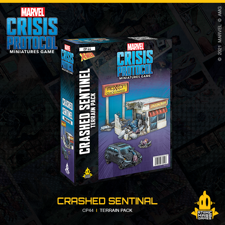 Marvel: Crisis Protocol  - Crashed Sentinel Terrain Pack