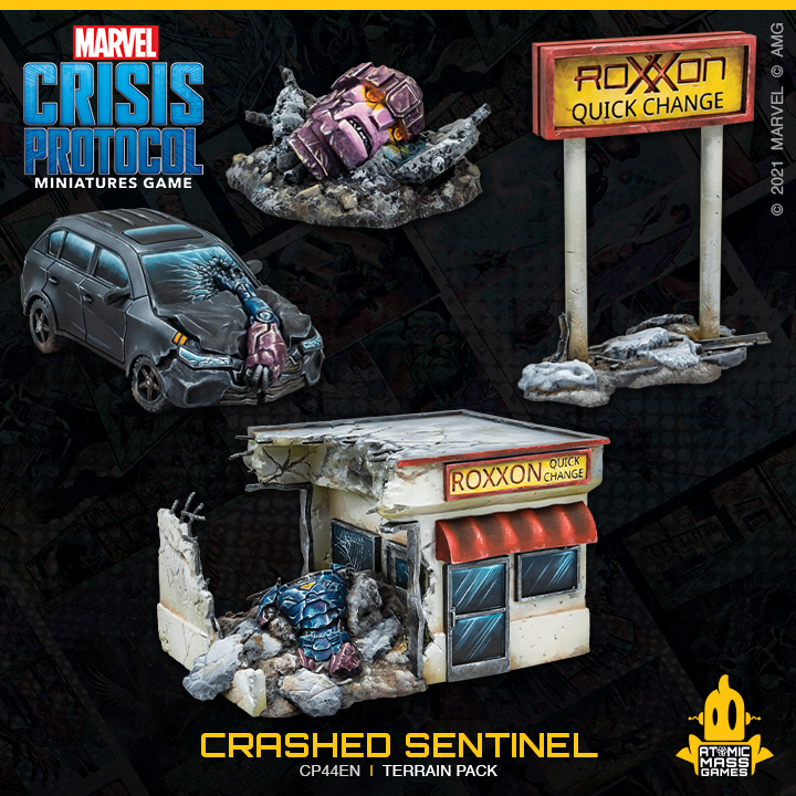Marvel: Crisis Protocol  - Crashed Sentinel Terrain Pack