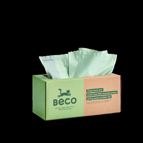 Cat Litter Tray Liners Beco XL 8 Pack