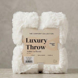 Pet Luxury Throw Bubble Fur Waggin’ Tails White 88 x 120cm
