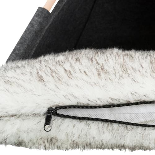 Cat Tipi Felt Cave Trixie Dark Grey 55 x 65 x 55cm