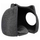 Cat Felt Cave Cat Head Trixie Dark Grey 38 x 35 x 37cm