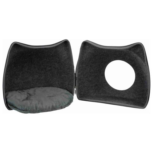 Cat Felt Cave Cat Head Trixie Dark Grey 38 x 35 x 37cm