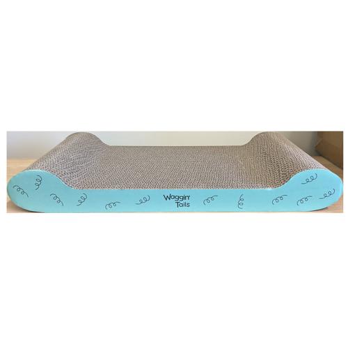 Cat Cardboard Scratcher Lounger Waggin Tails 50 x 23cm