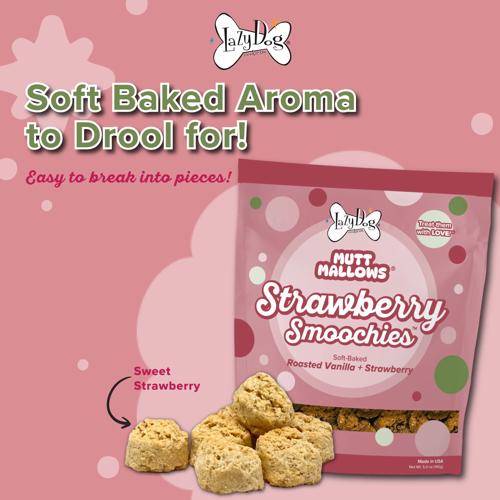 Dog Treats Mutt Mallows Strawberry Smoochies 141g