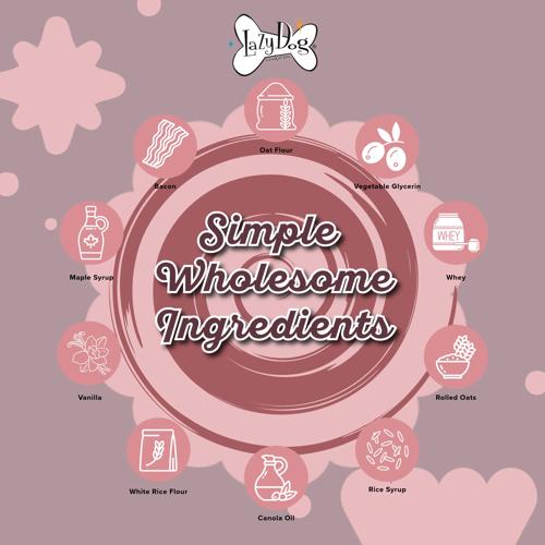 Dog Treats Mutt Mallows Maple Bacon Kissies 141g