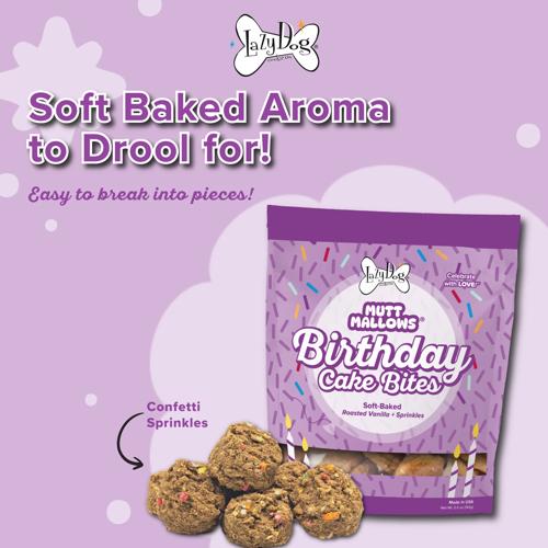 Dog Treats Mutt Mallows Birthday Cake Bites 141g