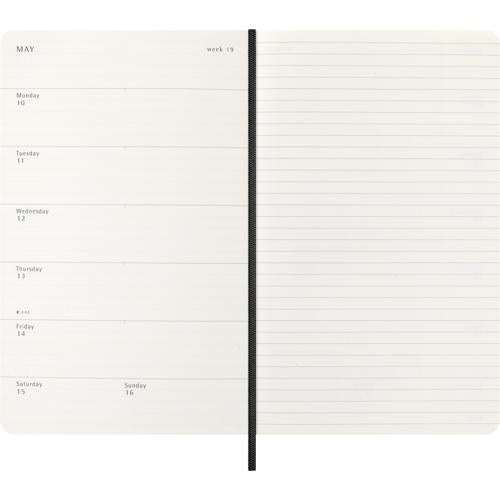 Moleskine Diary 18M Weekly + Notes Soft Cover Large Black 2026/27