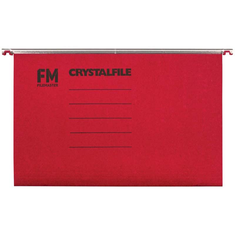 FM File Suspension Crystalfile Rainbow 20 Pack Foolscap
