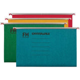 FM File Suspension Crystalfile Rainbow 20 Pack Foolscap