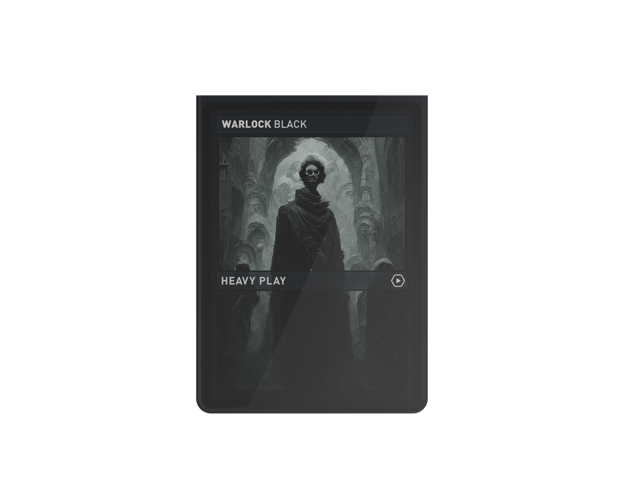 Heavy Play: CURV Sleeves Standard 100 - Warlock Black