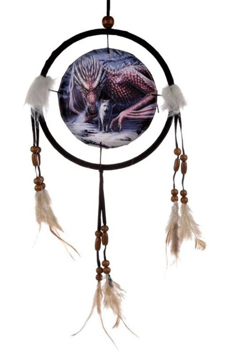 Elegant 16cm dreamcatcher featuring intricate LISA PARKER artwork, symbolizing protection and positivity for your home decor.
