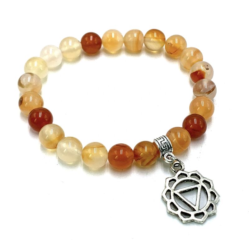 Bracelet - Agate Solar Plexus Chakra (7cm)