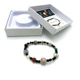Bracelet - Solar System with Lava Stone (7cm)