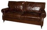 Sofa Leather - Kensington 3 Seater Vintage Cigar