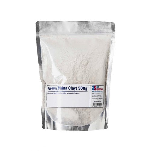 Art Spectrum Kaolin 500gm, a china clay for preparing grounds and enhancing paint texture.