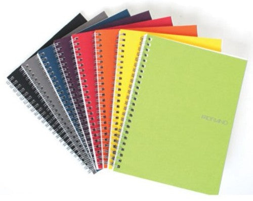 Ecoqua Glued A4 Dots Notebook in black, featuring 90 sheets of ecological paper and a durable scratch-resistant cover.