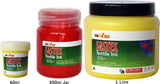 Vibrant 1ltr Crimson Heat Set Ink for textile projects, ideal for screen printing on light-colored fabrics. Non-toxic and easy to use.