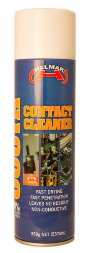 Helmar H1000 Contact Cleaner 350g spray for restoring and protecting electrical components, ensuring peak performance and longevity.