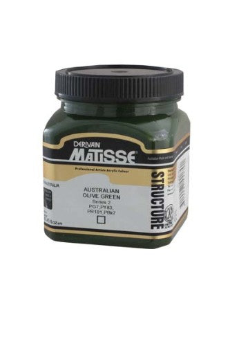 Acrylic Paint - Matisse Str 250ml Aust Olive Grn S2