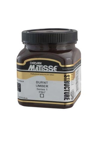 Acrylic Paint - Matisse Str 250ml Burnt Umber S1