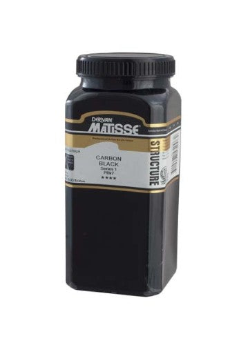 Acrylic Paint - Matisse Str 500ml Carbon Black S1