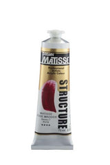 Matisse Structure Acrylic Paint in Rose Madder, 75ml; vibrant color, thick consistency, ideal for impasto and versatile applications.