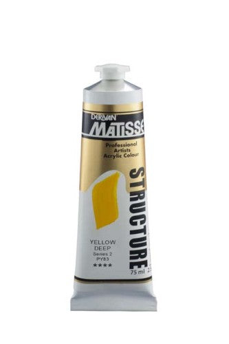 Acrylic Paint - Matisse Str 75ml Yellow Deep S2