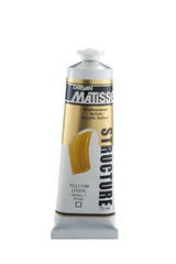 Matisse Structure Acrylic Paint in Yellow Oxide, 75ml, perfect for impasto techniques and vibrant artwork.