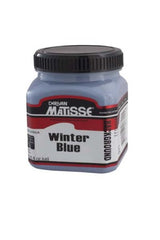 Acrylic paint in Winter Blue, 250ml, ideal for versatile artistic applications with a rich, smooth matte finish.