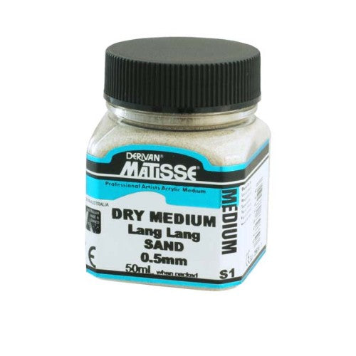 Matisse Dry Medium 40ml in Lang Sand, 0.5mm grain for stunning textures in acrylic and mixed media artwork.