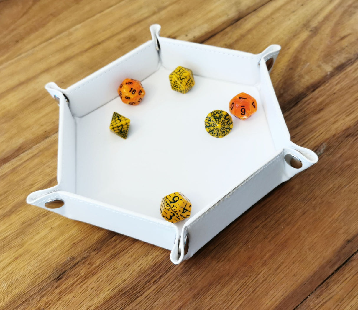 LPG Essentials Hex Dice Tray 6" White