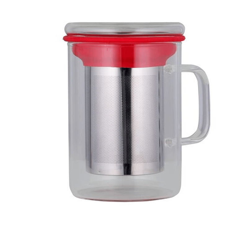 Avanti Tea Mug With Infuser 350ml Red