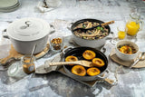 4pc Stackable Cocotte Set - 24cm (White Truffle)
