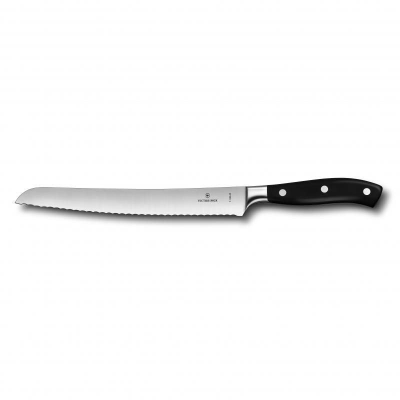 Victorinox Forged Bread Knife 23cm Wavy Cranked Blade